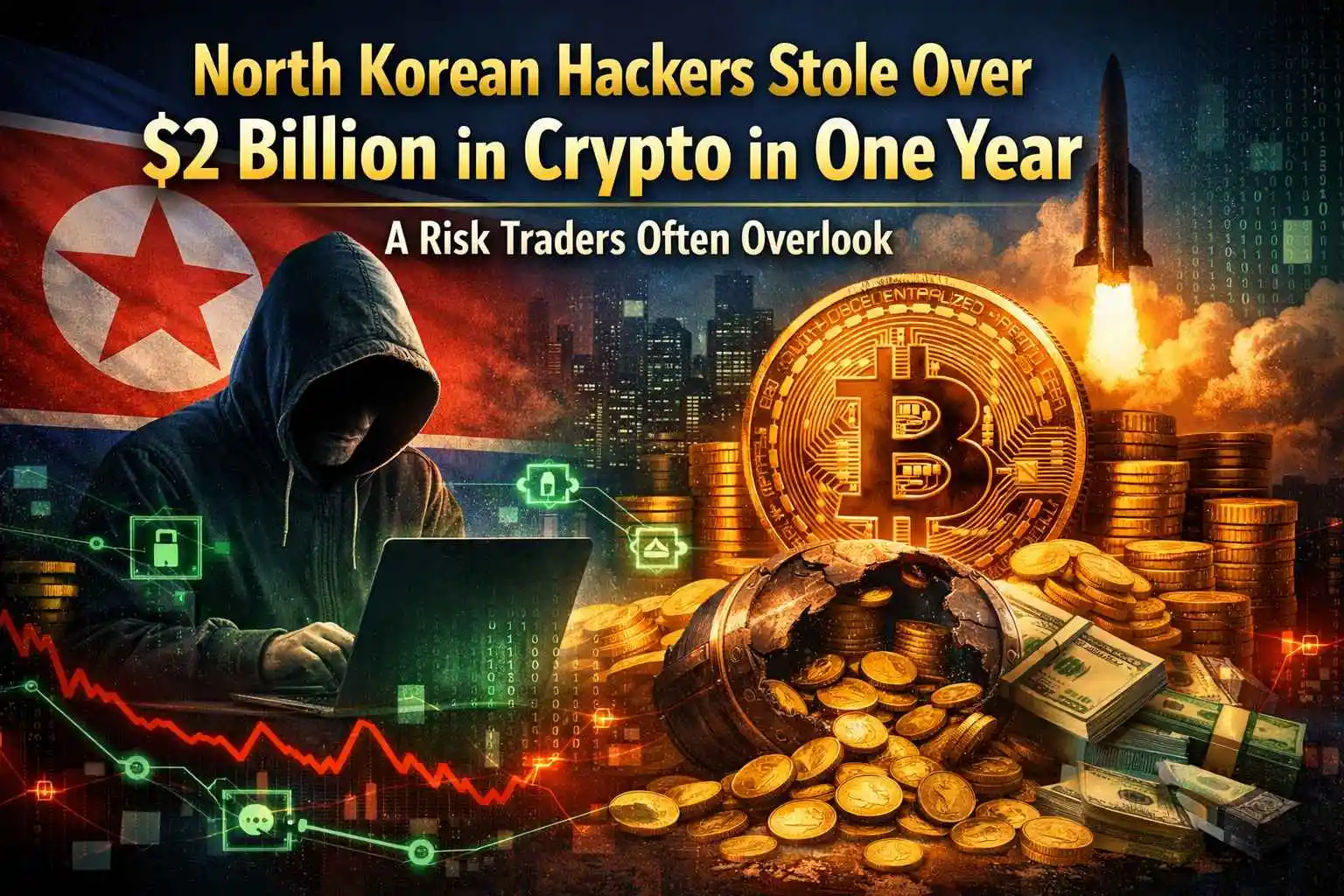 North Korean Hackers Stole Over $2 Billion in Crypto in One Year — A Risk Traders Often Overlook