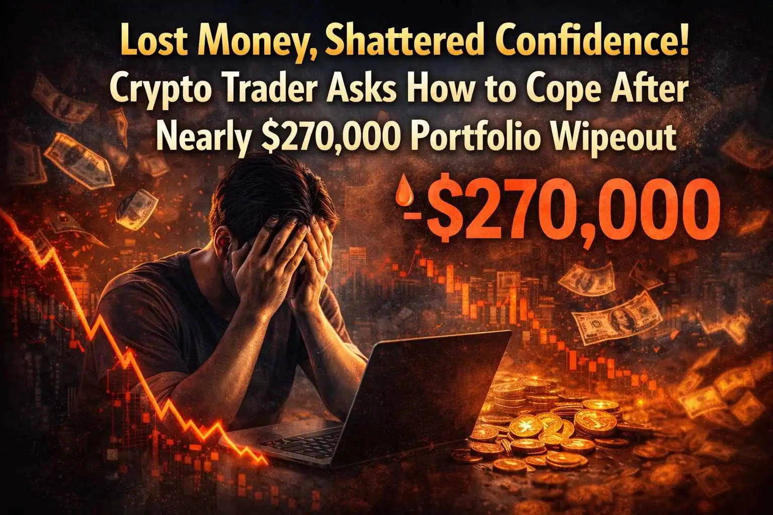 Lost Money, Shattered Confidence! Crypto Trader Asks How to Cope After Nearly $270,000 Portfolio Wip
