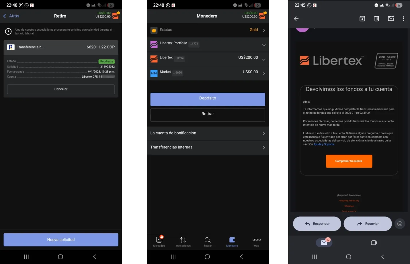Libertex estafa