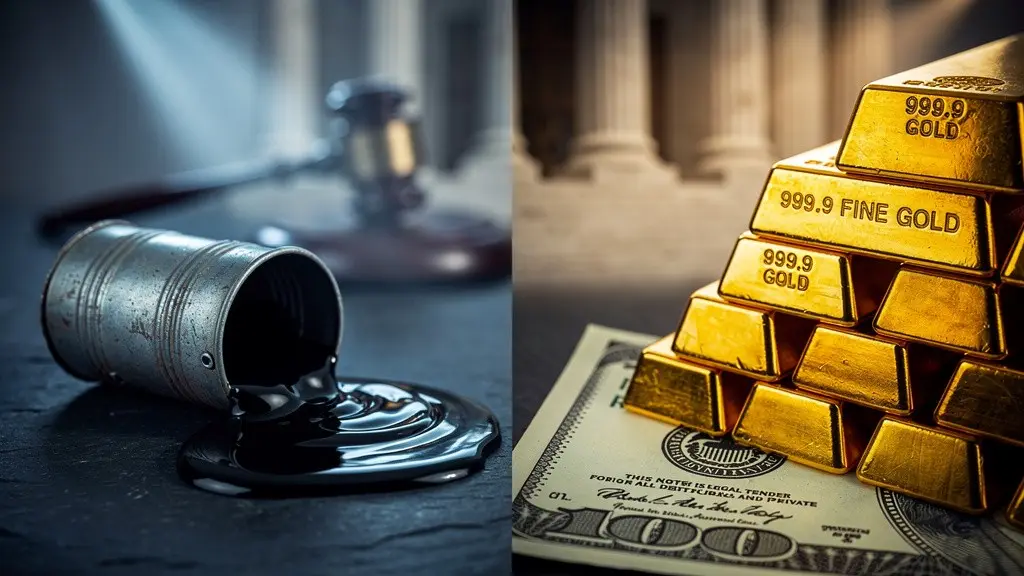 Commodity Divergence: Oil Crashes on Supply Talk While Gold Holds Record Highs