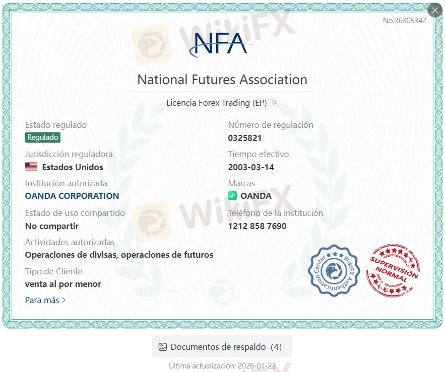 confiable OANDA