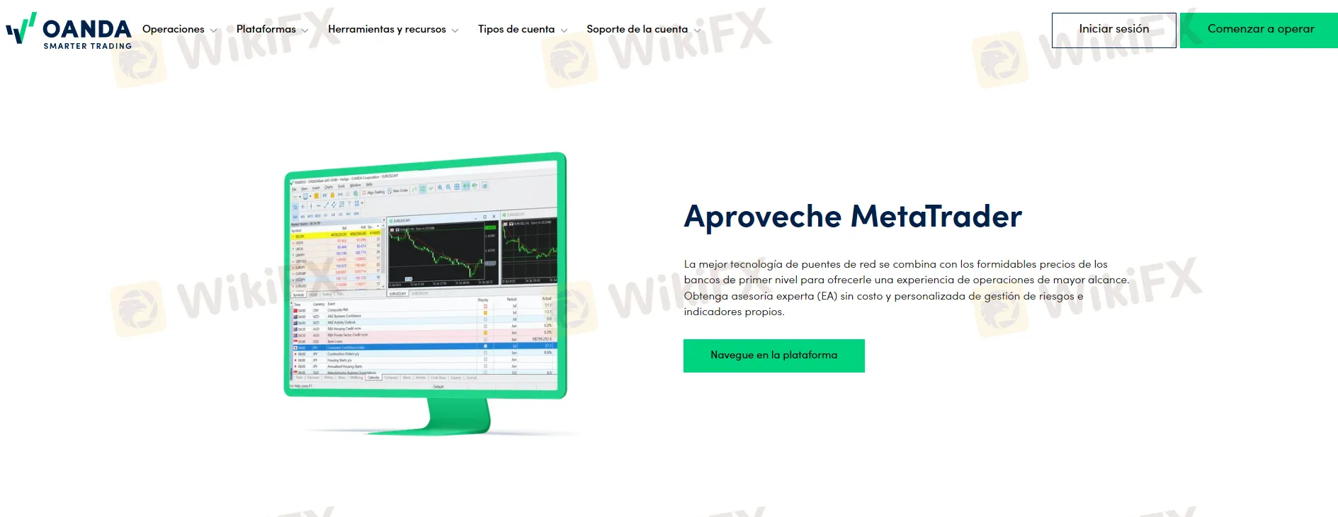 iniciar sesión OANDA