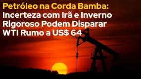 Petróleo na Corda Bamba: Incerteza com Irã e Inverno Rigoroso Podem Disparar WTI Rumo a US$ 64