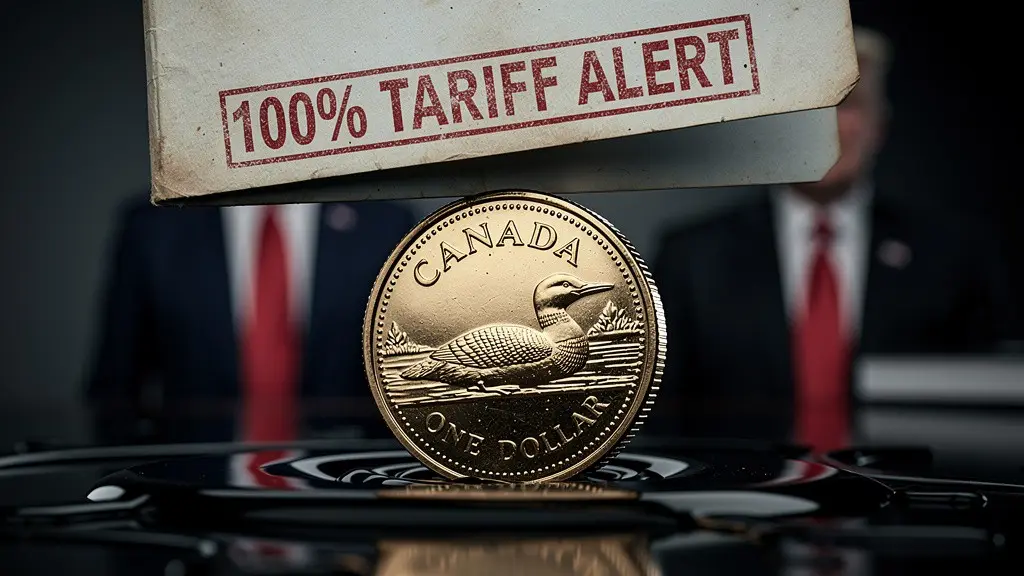 Loonie Hit by Trump’s 100% Tariff Threat; Oil Spikes on Middle East War Drums