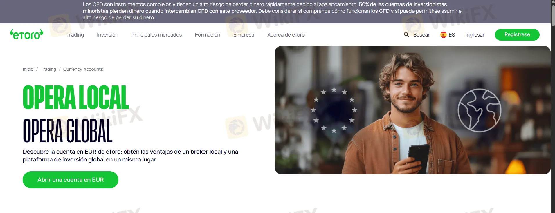 eToro iniciar sesión
