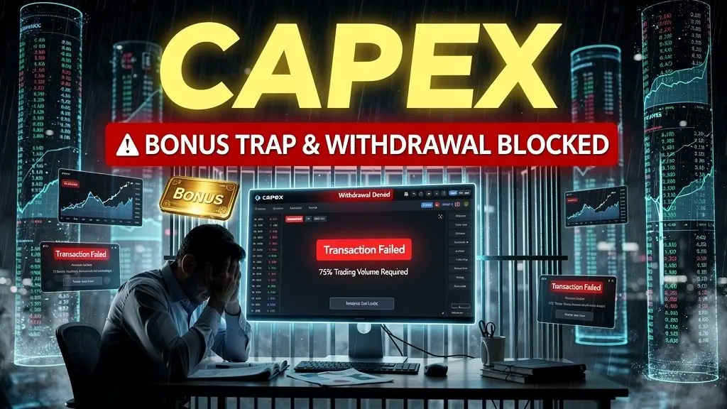 WikiFX Exposure: Is Capex Broker Safe? The "Bonus" Trap and Withdrawal Blockade