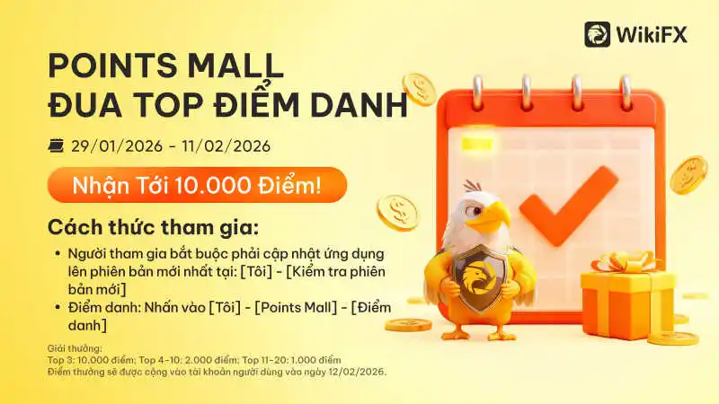 Points Mall, đua top điểm danh - Khai hội tích điểm đón Xuân cùng WikiFX!