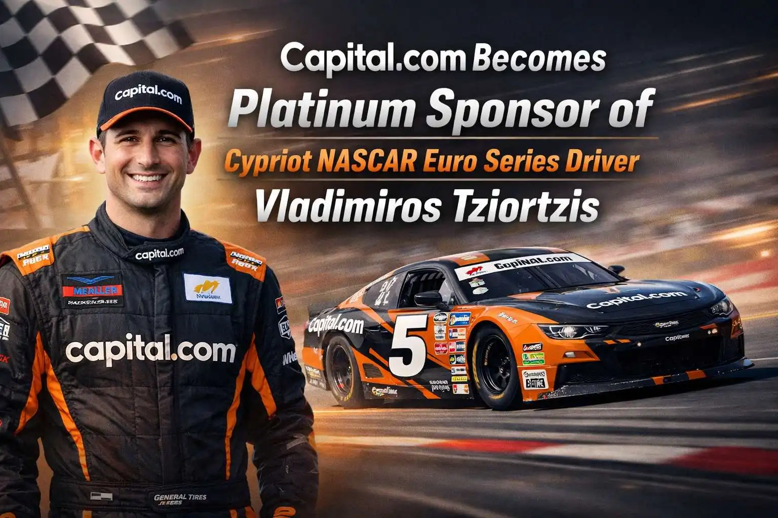 Capital.com Becomes Platinum Sponsor of Cypriot NASCAR Euro Series Driver Vladimiros Tziortzis
