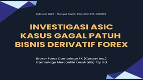 Komisi Sekuritas dan Investasi Australia: Broker Cambridge FX Gagal Patuh di Bisnis Derivatif Forex