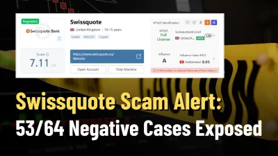 Swissquote Scam Alert: 53/64 Negative Cases Exposed