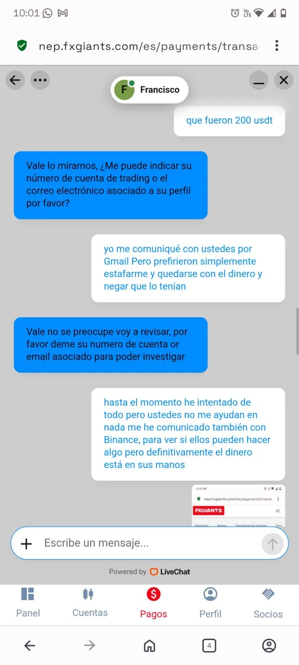 FXGIANTS estafa FXGIANTS estafa