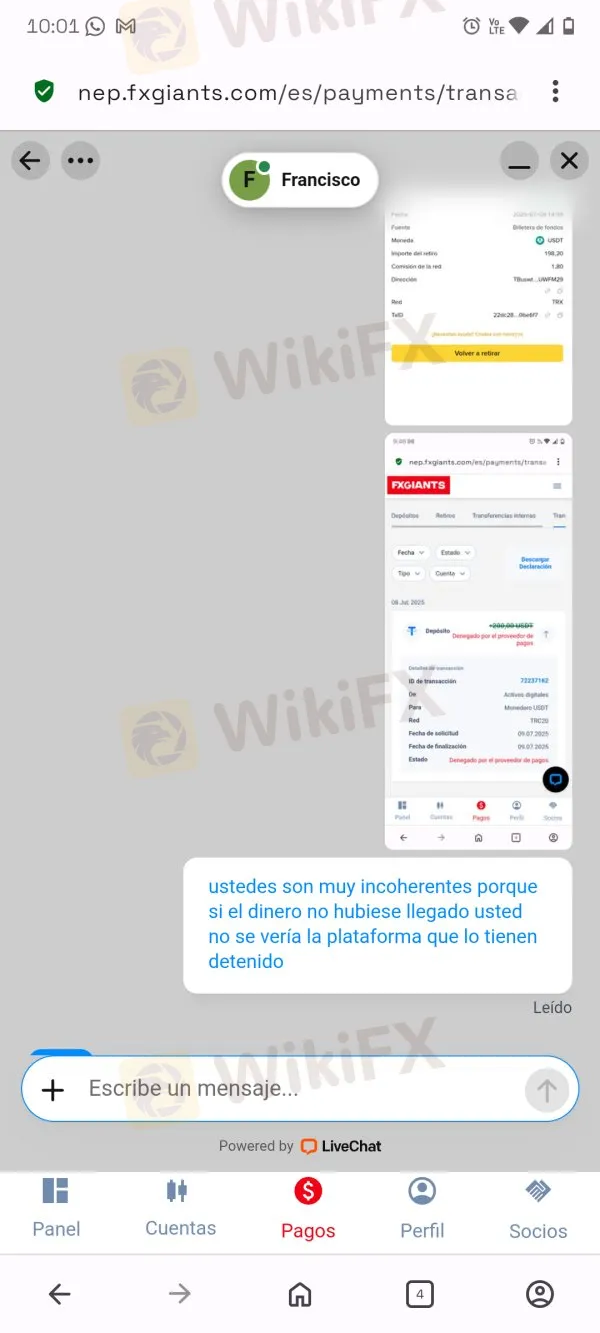 FXGIANTS estafa