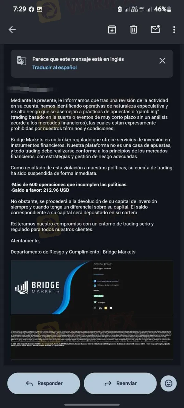 Bridge Markets estafa