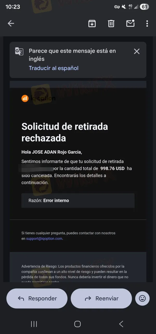 IQ OPTION estafa IQ OPTION estafa