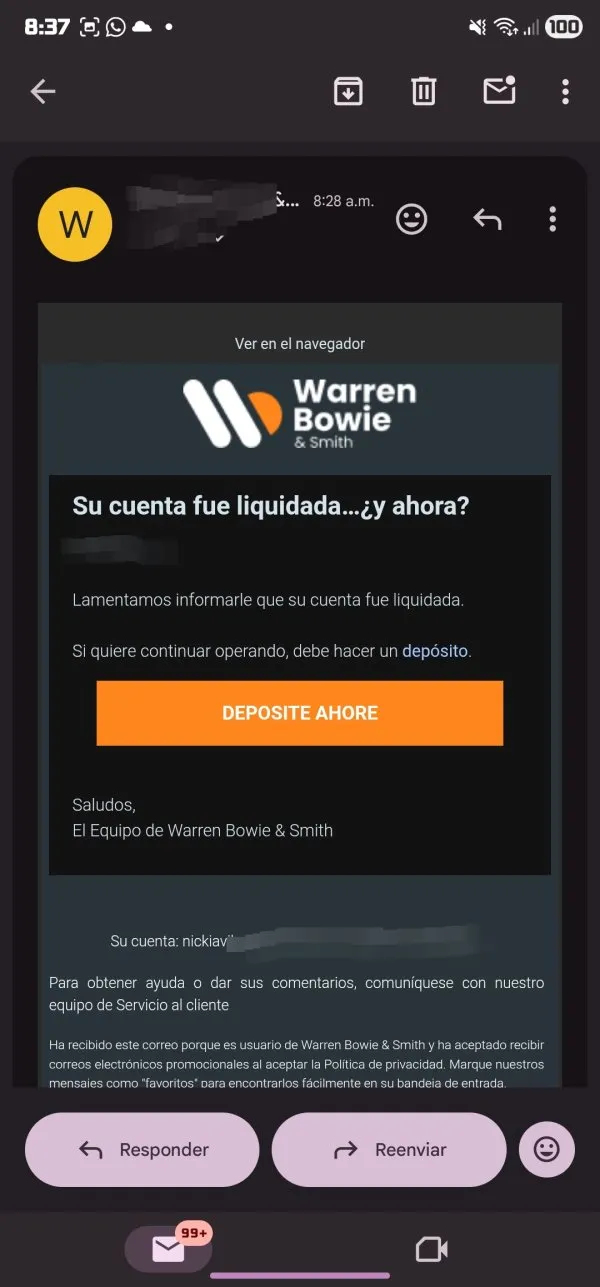Warren Bowie & Smith estafa