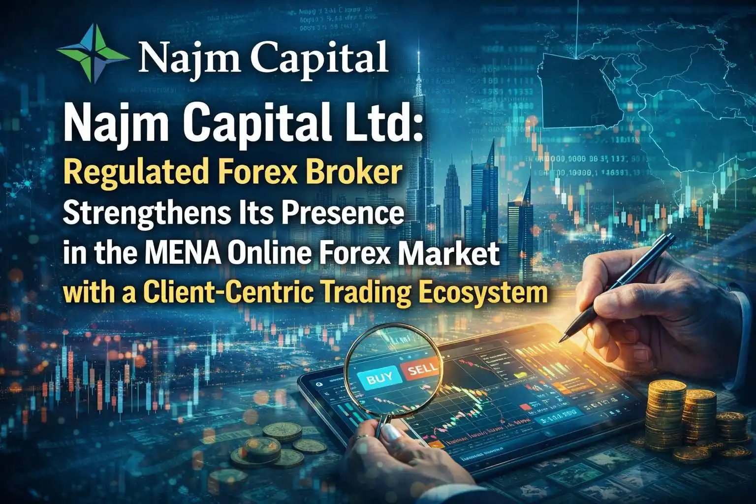Najm Capital Ltd: Regulated Forex Broker Strengthens Its Presence in the MENA Online Forex Market 