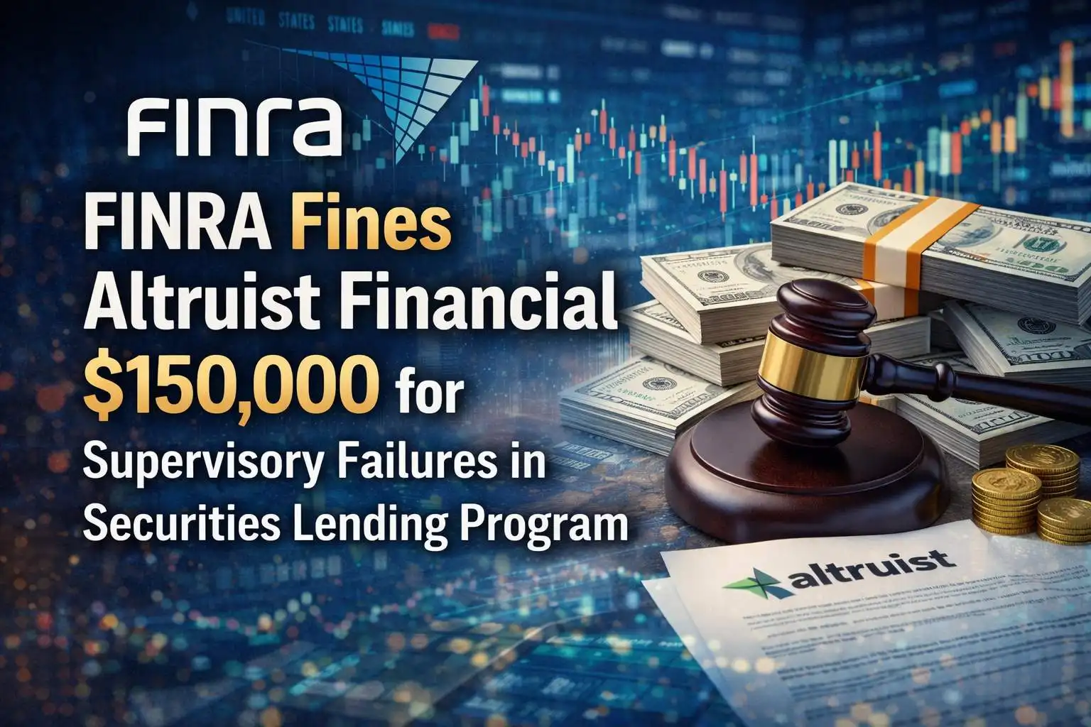 FINRA Fines Altruist Financial $150,000 for Supervisory Failures in Securities Lending Program