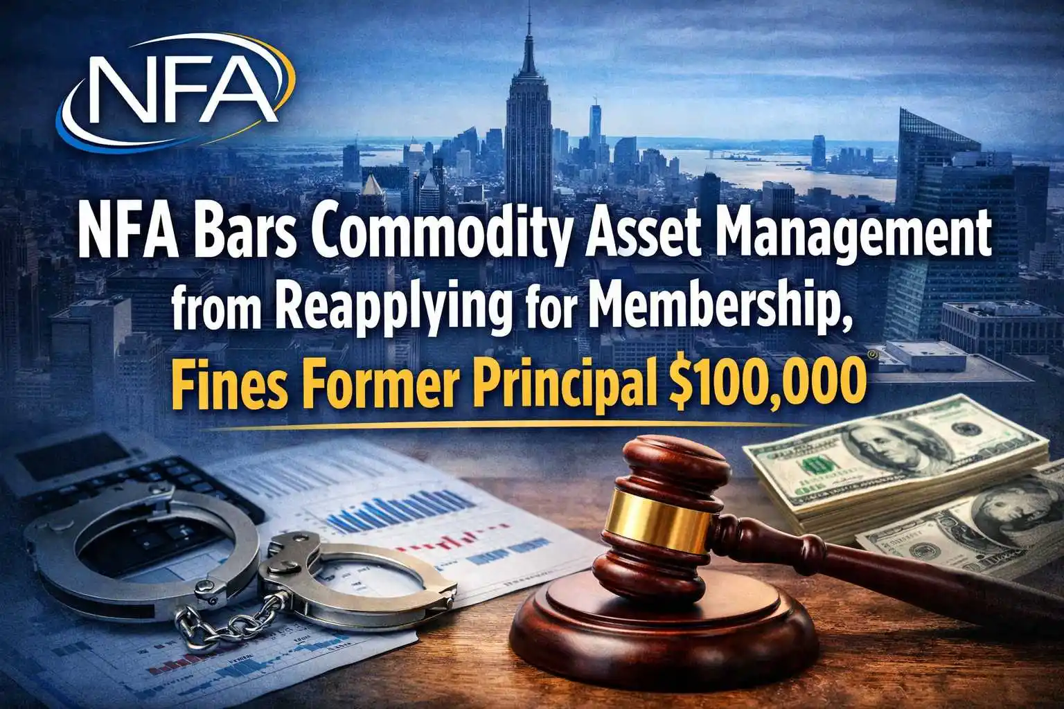 NFA Bars Commodity Asset Management from Reapplying for Membership, Fines Former Principal $100,000