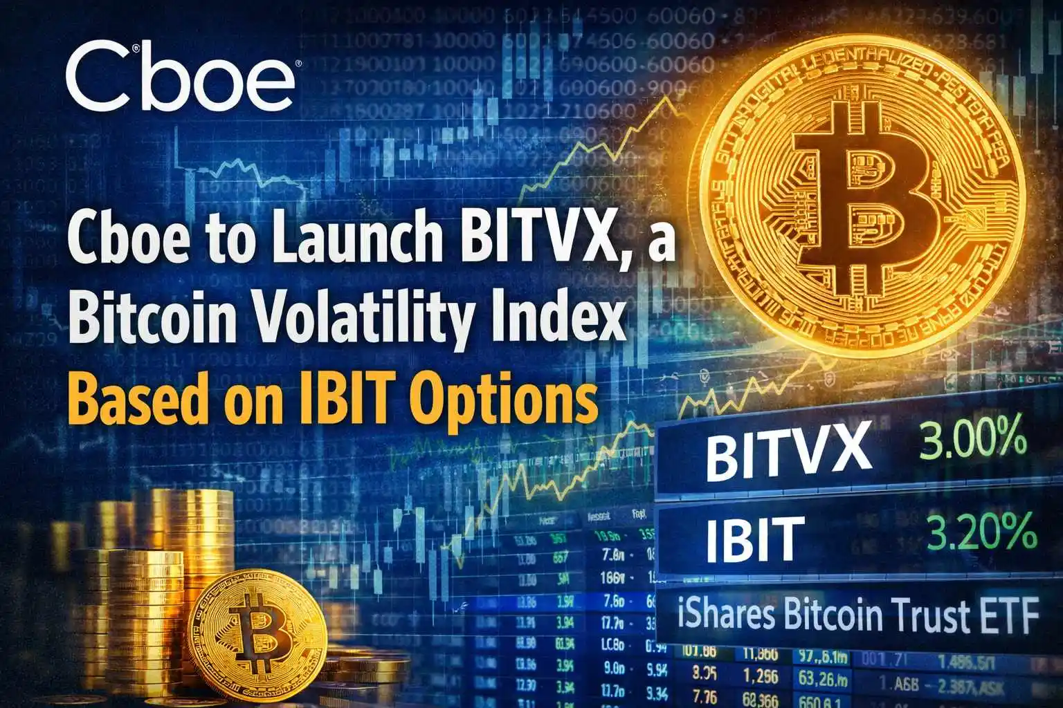 Cboe to Launch BITVX, a Bitcoin Volatility Index Based on IBIT Options