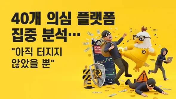 경고: 40개 의심 플랫폼 집중 분석… "아직 터지지 않았을 뿐"