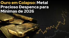 Ouro em Colapso: Metal Precioso Despenca para Mínimas de 2026 