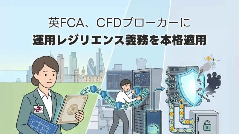 英FCA、CFDブローカーに運用レジリエンス義務を本格適用　即時報告・サードパーティ管理が焦点に
