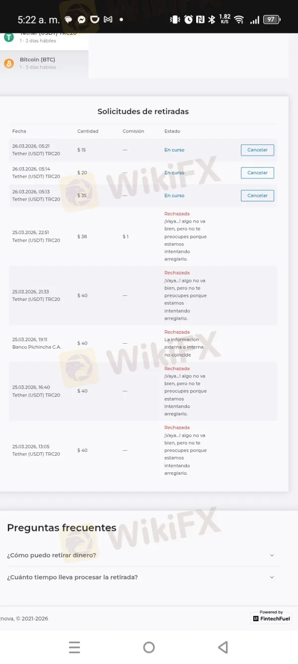 Exnova estafa Exnova estafa