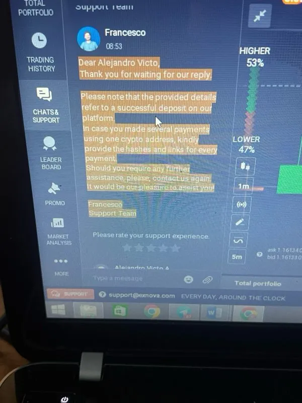 estafa Exnova