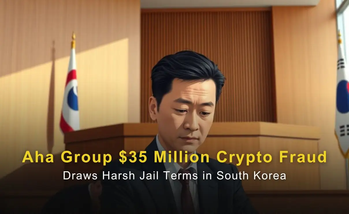 Aha Group $35 Million Crypto Fraud Draws Harsh Jail Terms in South Korea