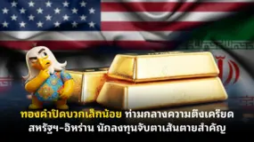 ทองคำปิดบวกเล็กน้อย ท่ามกลางความตึงเครียดสหรัฐฯ–อิหร่าน นักลงทุนจับตาเส้นตายสำคัญ