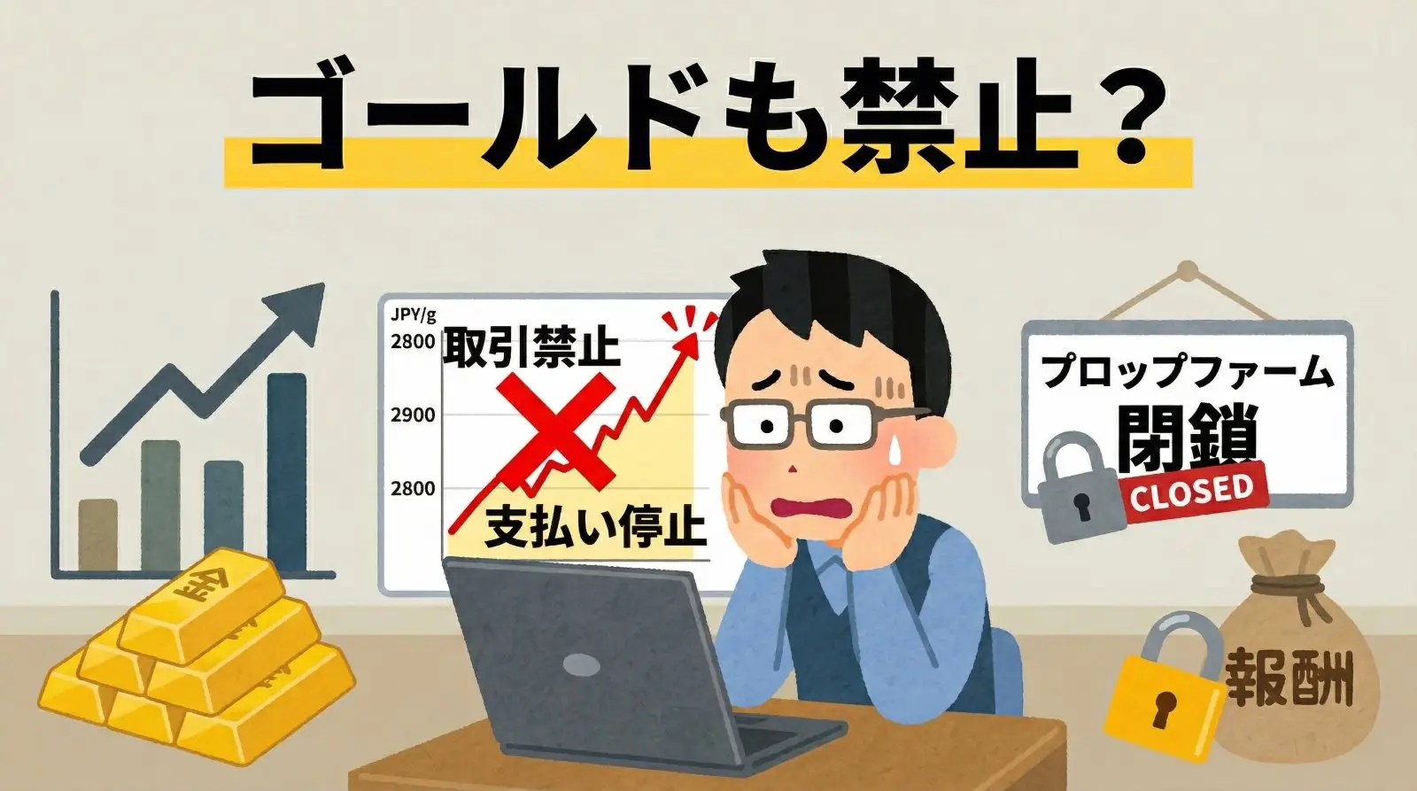 「ゴールドで勝たれると困る」プロップファーム業界に広がる支払い危機の実態