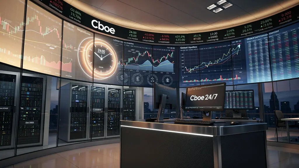 Cboe Proposes 24-Hour U.S. Equities Trading by Late 2026