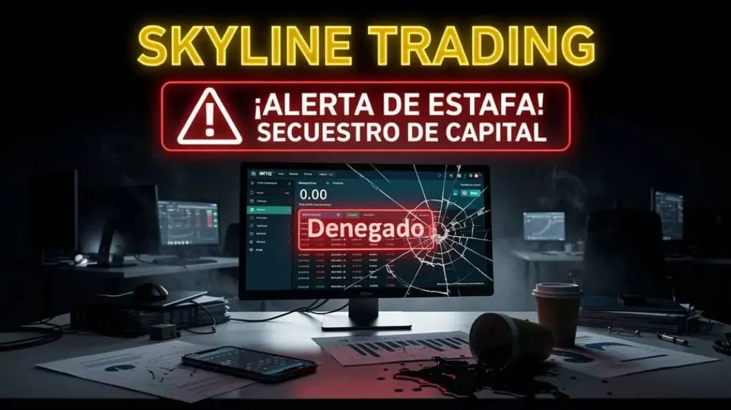 El Cartel de las Gráficas: Cómo Skyline Trading Secuestra Capitales y Quema Cuentas en Tiempo Real