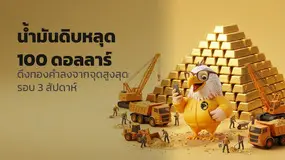 น้ำมันดิบหลุด 100 ดอลลาร์ ดึงทองคำลงจากจุดสูงสุดรอบ 3 สัปดาห์