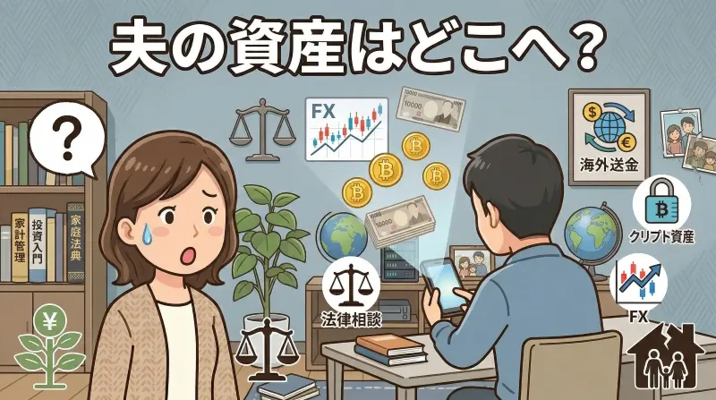 離婚調停中に消えた夫の資産1億円：暗号資産・FX口座をめぐる典型パターンと確認のポイント