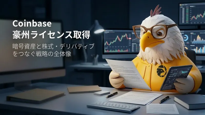 Coinbaseが豪州ライセンス取得　暗号資産と株式・デリバティブをつなぐ戦略の全体像