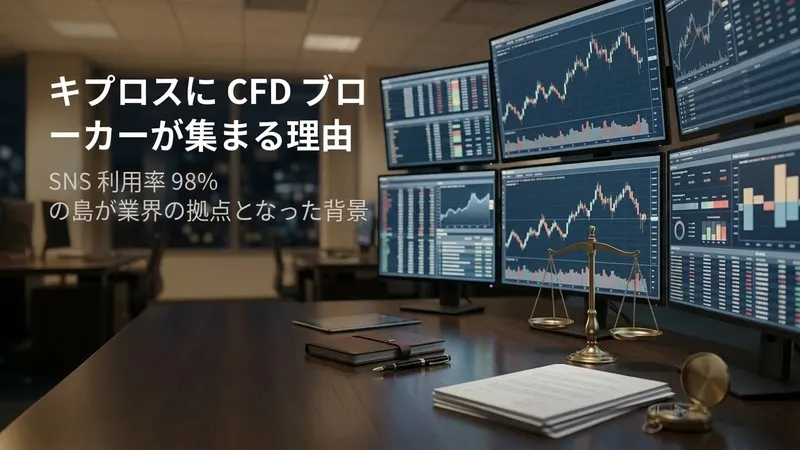 キプロスにCFDブローカーが集まる理由、SNS利用率98%の島が業界の拠点となった背景