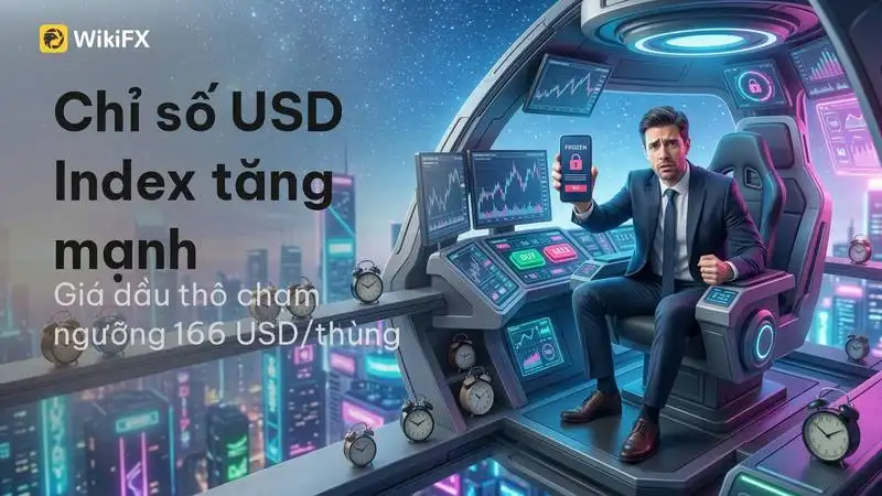 Chỉ số USD Index tăng mạnh khi giá dầu thô chạm ngưỡng 166 USD/thùng làm gia tăng lo ngại lạm phát