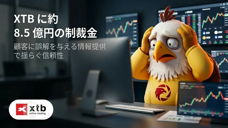 XTBに約8.5億円の制裁金、顧客に誤解を与える情報提供で揺らぐ信頼性 