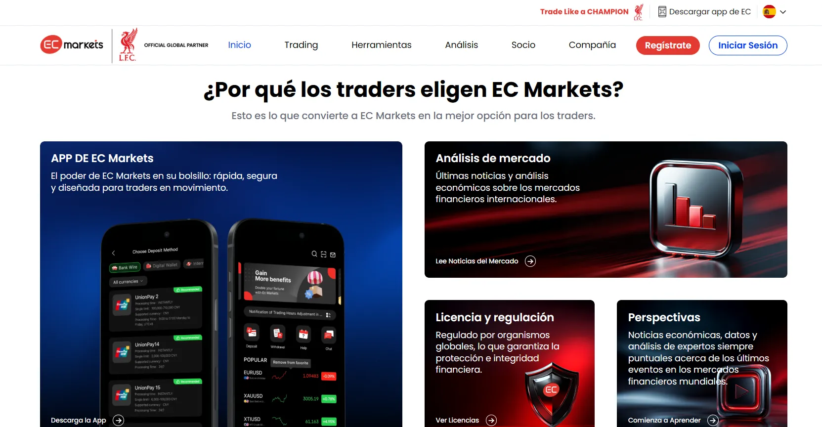 EC markets iniciar sesión