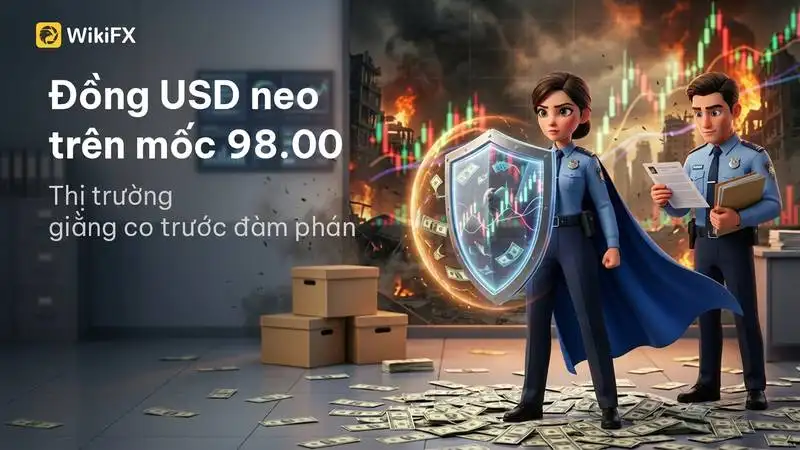 Đồng USD neo trên mốc 98.00, thị trường ngoại hối giằng co trước tín hiệu đàm phán Mỹ - Iran