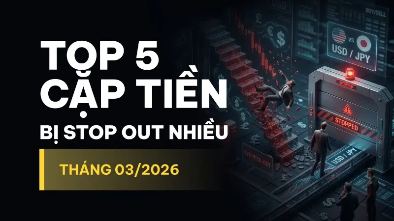 Top 5 cặp tiền Forex bị Stop Out nhiều nhất tháng 03/2026 - WikiFX