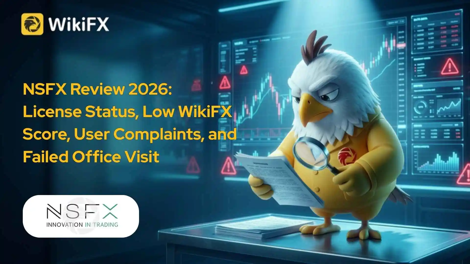 NSFX Review 2026: License Status, Low WikiFX Score, User Complaints, and Failed Office Visit