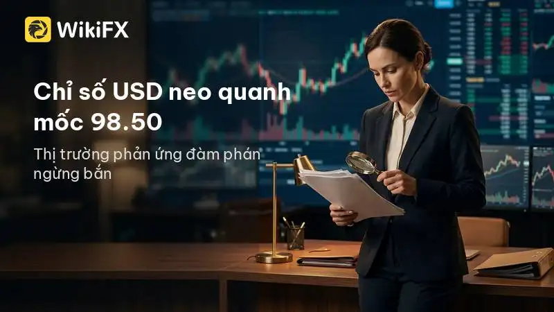 Chỉ số USD neo quanh mốc 98.50 khi thị trường phản ứng với đàm phán ngừng bắn