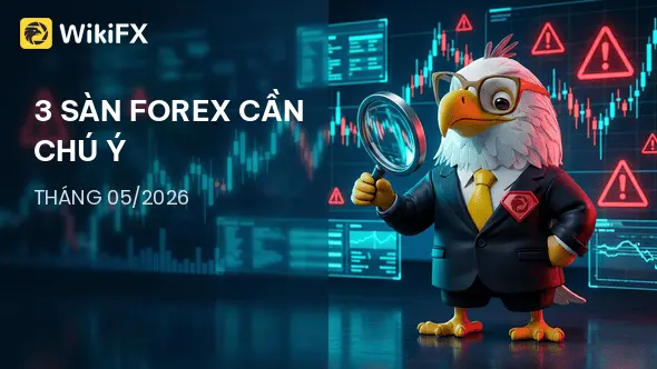 Điểm danh 3 sàn Forex nhà đầu tư cần chú ý trong tháng 05/2026 - WikiFX cảnh báo