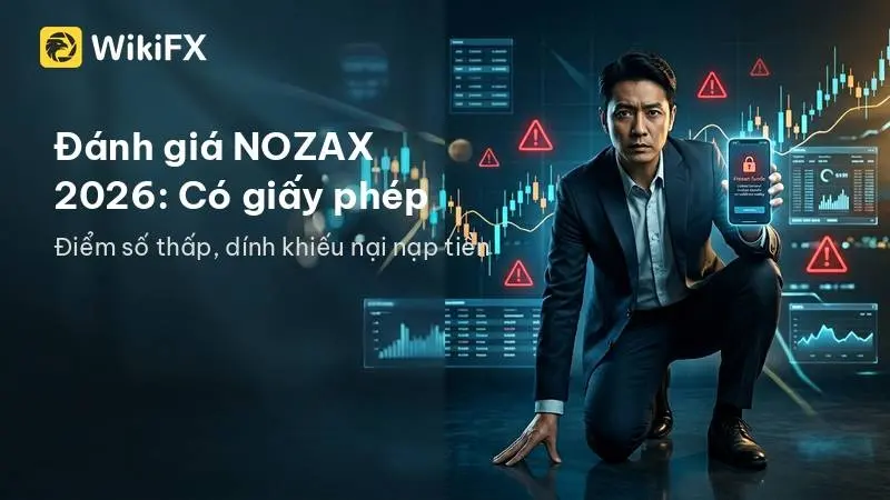 Đánh giá NOZAX 2026: Có giấy phép nhưng vì sao điểm số thấp và dính khiếu nại nạp tiền?