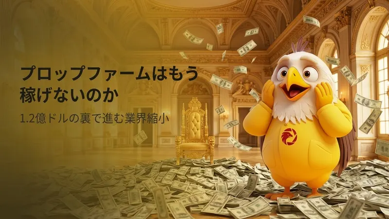 プロップファームはもう稼げないのか　1.2億ドルの裏で進む業界縮小