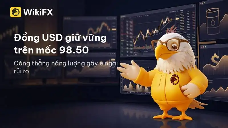 Đồng USD giữ vững trên mốc 98.50 do căng thẳng năng lượng kích hoạt tâm lý e ngại rủi ro