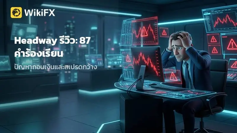 Headway รีวิว: คำร้องเรียน 87 รายการใน 3 เดือน ปัญหาถอนเงินและสเปรดเป็นประเด็นหลัก