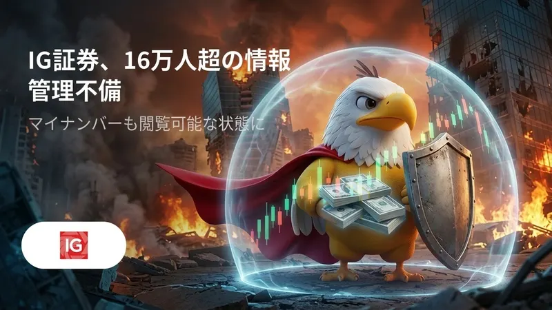 IG証券、16万人超の情報管理不備　マイナンバーも閲覧可能な状態に